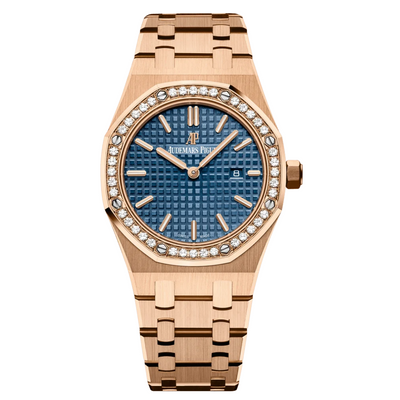 Montre Femme Audemars Piguet Royal Oak Or Rose Bleu 36mm